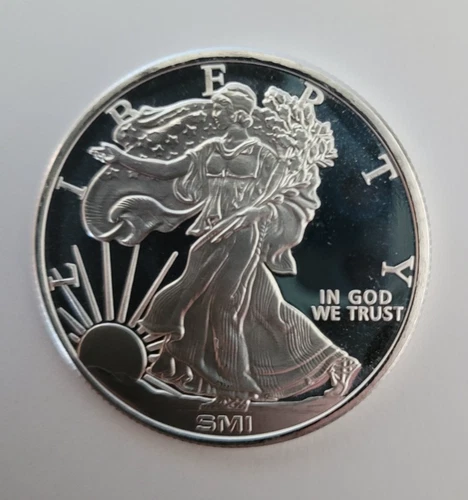 Sunshine Minting (SMI) Walking Liberty 1 ounce silver round .999 fine silver