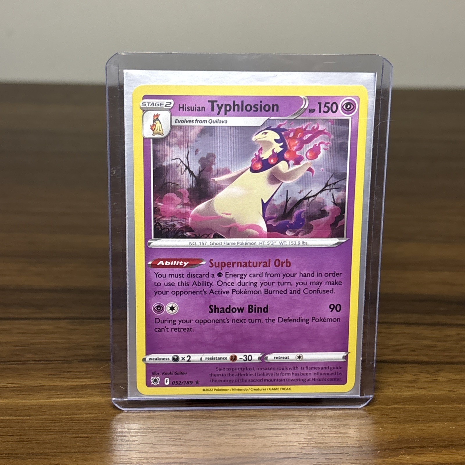 Hisuian Typhlosion 52/189 Astral Radiance - Rare Holo Pokemon Card
