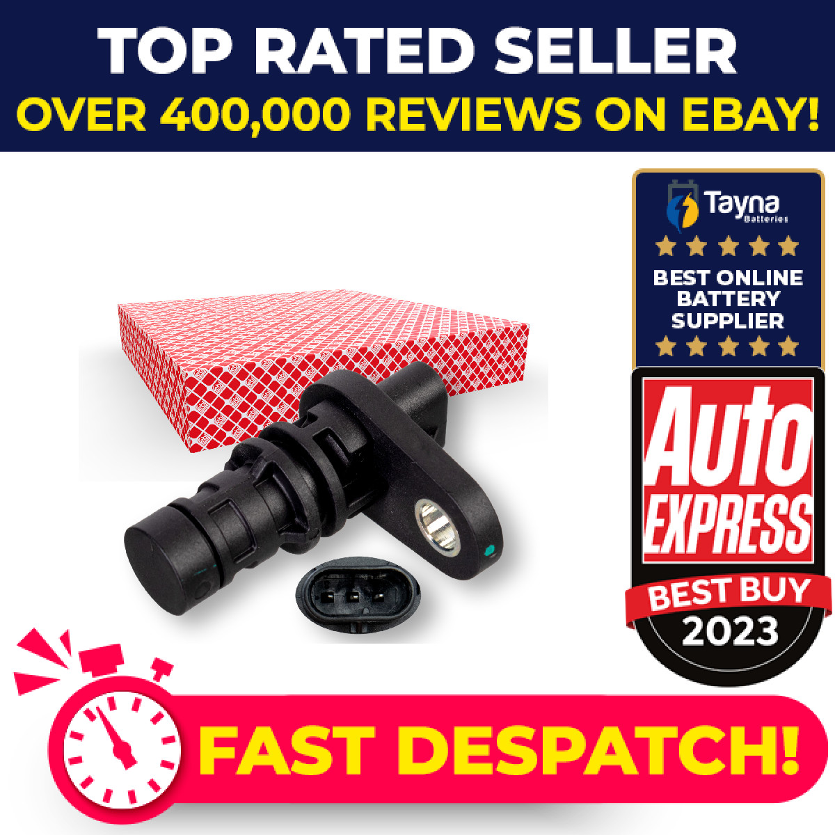 RPM / Crankshaft Sensor fits VOLVO S80 Mk2 2.5 2.0D 2.4D 10 to 16 31303937 Febi