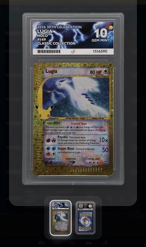 Pokémon 30th Celebration Lugia #149 Holo Classic Collection ACE 10 Gem Mint