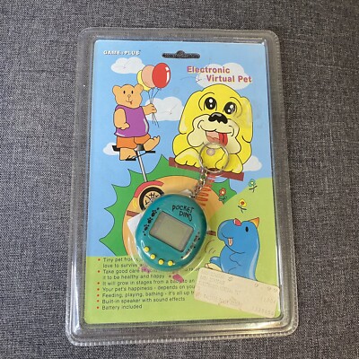 Pocket Dino Electronic Virtual Pet Toy on Keychain interactive dinosaur New