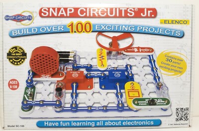 Snap Circuits Jr Model SC-100 Build Over 100 Exciting Electronic Projects Elenco