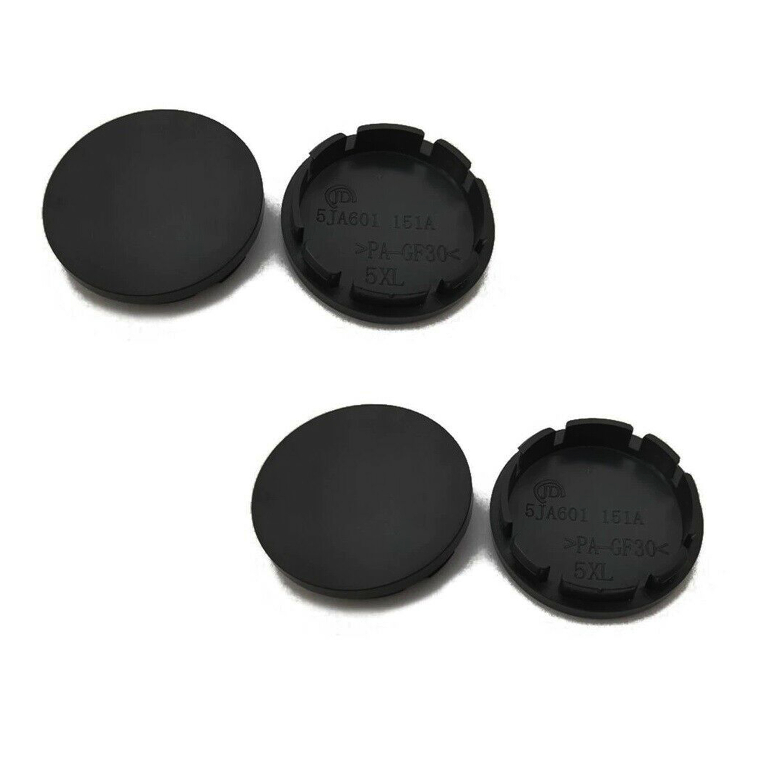Alloy wheel center caps centre universal rim Black plastic 4x hub 56 mm no logo eBay