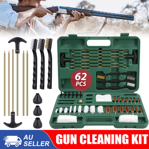 62PCS Gun Cleaning Kit Set For Hunting Rifle Pistol Shotgun Firearm Cleaner Tool - Picture 3 of 15