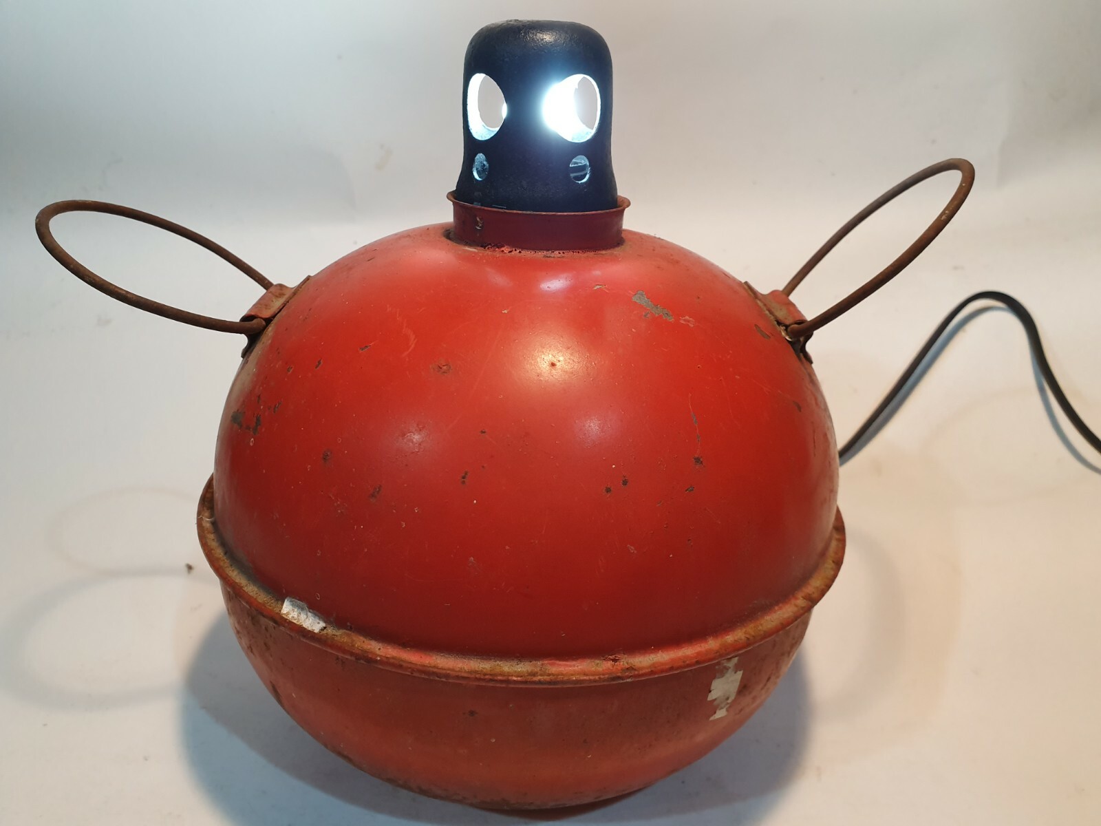 Lampada artigianale, Lampada da tavolo, Lampada a petrolio, Lampada anni 80