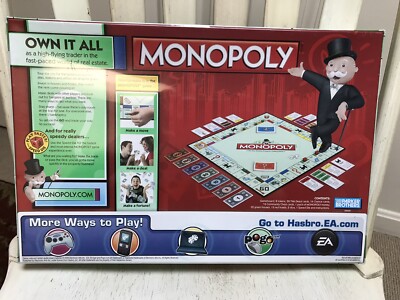 NEW! Factory Sealed Hasbro Gaming MONOPLY Speed Die Edition Board