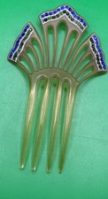 Vintage Celluloid Rhinestone Comb