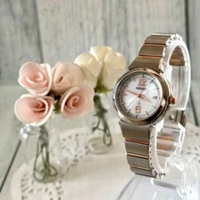 SEIKO Lucia Watch 1B22-0BF0 Solar Radio Controlled Rare Used Check description