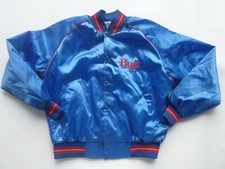 NOS Vintage Official Budweiser Beer Varsity Bomber Satin Jacket USA - L Large