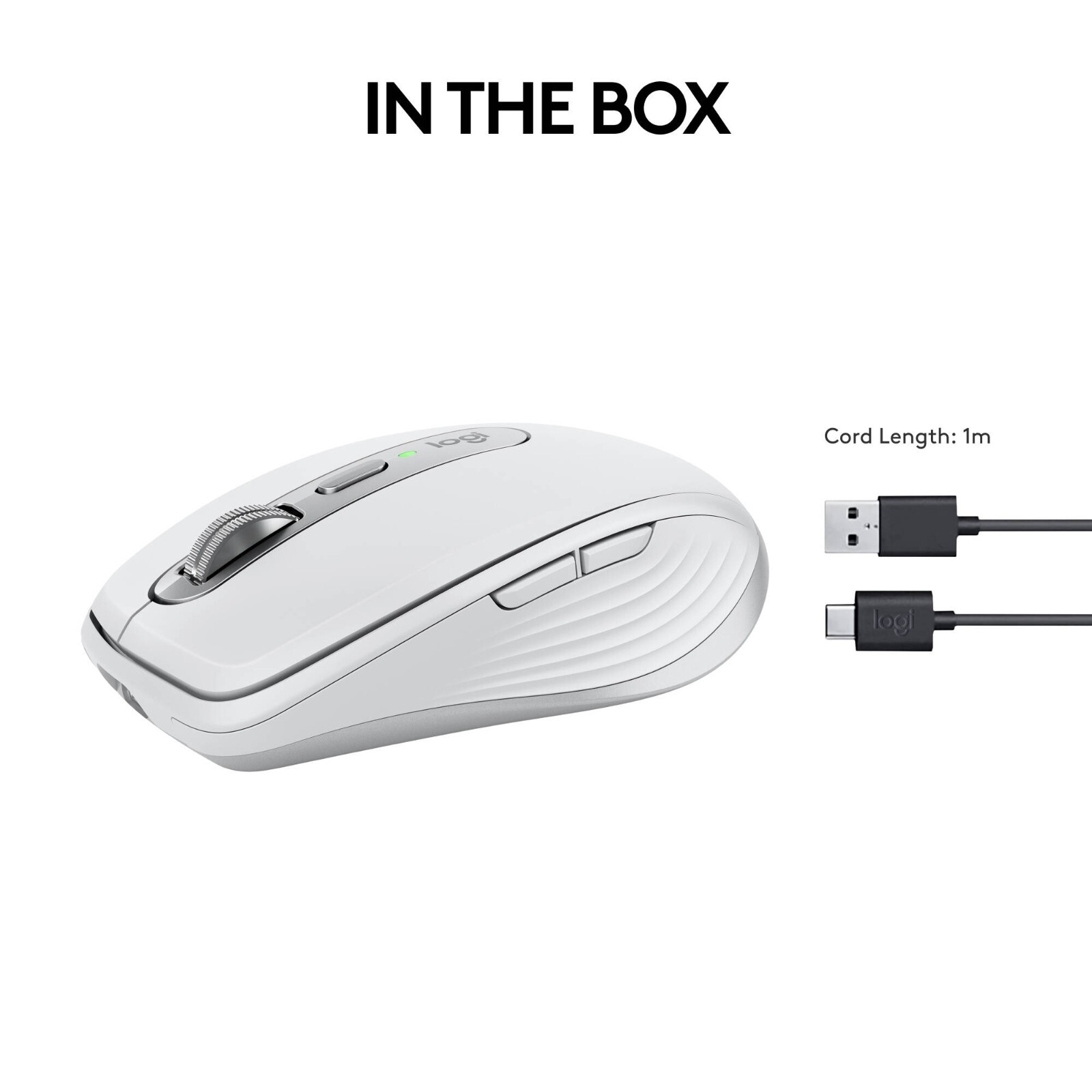 Mouse inalámbrico Logitech MX Anywhere 3S (Gris claro), imagen 2