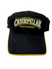 Original Caterpillar Equipment CAT Construction Hat Cap Strapback Black B4D
