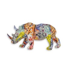 Harzfigur (Resin) - Hydrographisch getauchtes Nashorn