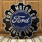 Ford Motor Co. Sign Metal Gear Oil Gas Parts Mustang Vintage Style Wall Decor