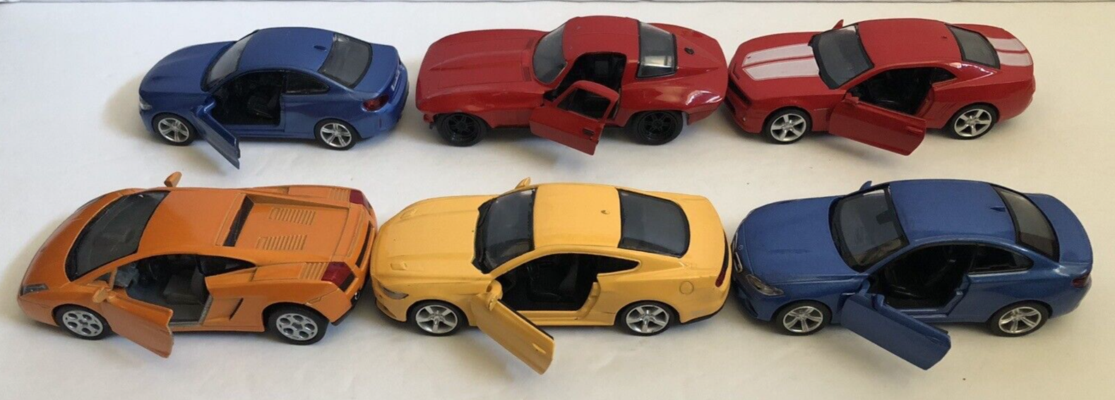Uni Fortune Kinsmart JADA RMZ City Diecast Pullback Cars Lot Of 6 BMW