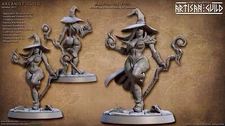 Marwina the Witch - Pinup Fantasy Miniature DnD Miniature RPG Tabletop Game