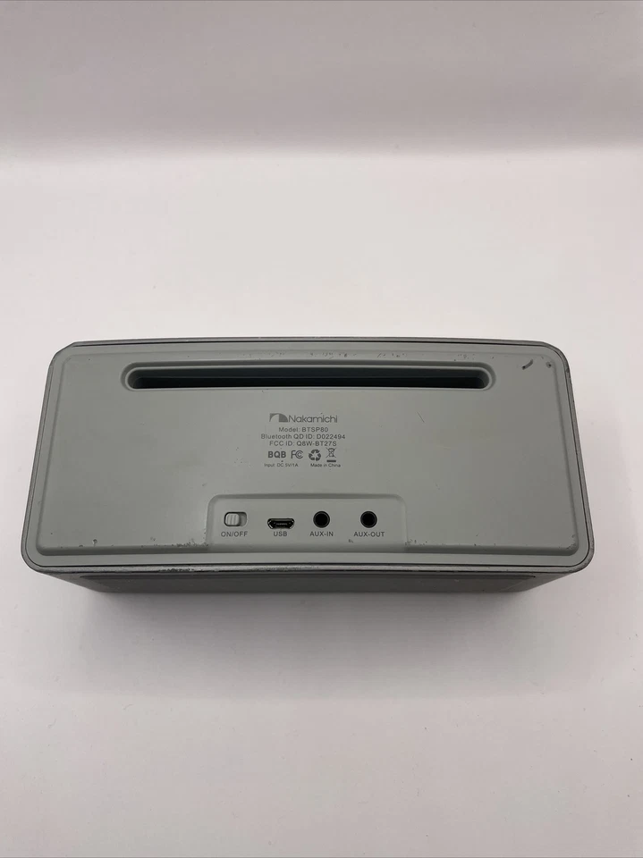 Altavoz inalámbrico Bluetooth 4.0 Nakamichi plateado mate BTSP80 Foto 4 de 4