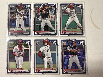 2024 Bowman Draft Nationals RC Team Set King Crews Diaz Hurtado Kent Moreales (6