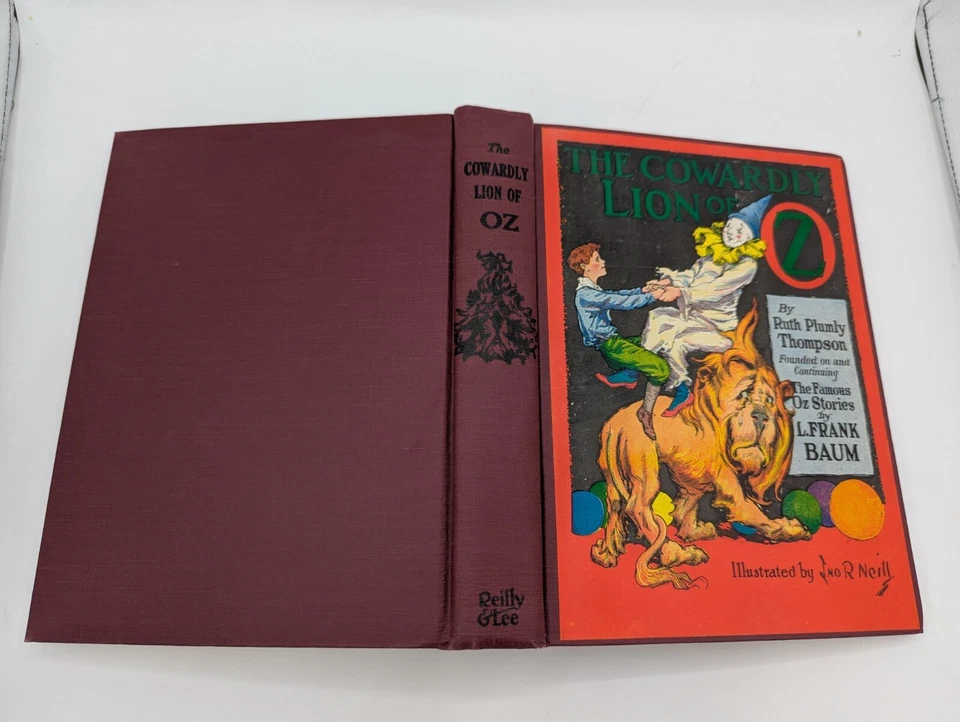 The Cowardly Lion of OZ Ruth Plumly Thompson L. Frank Baum 1923 HBDJ - Image 2 of 4