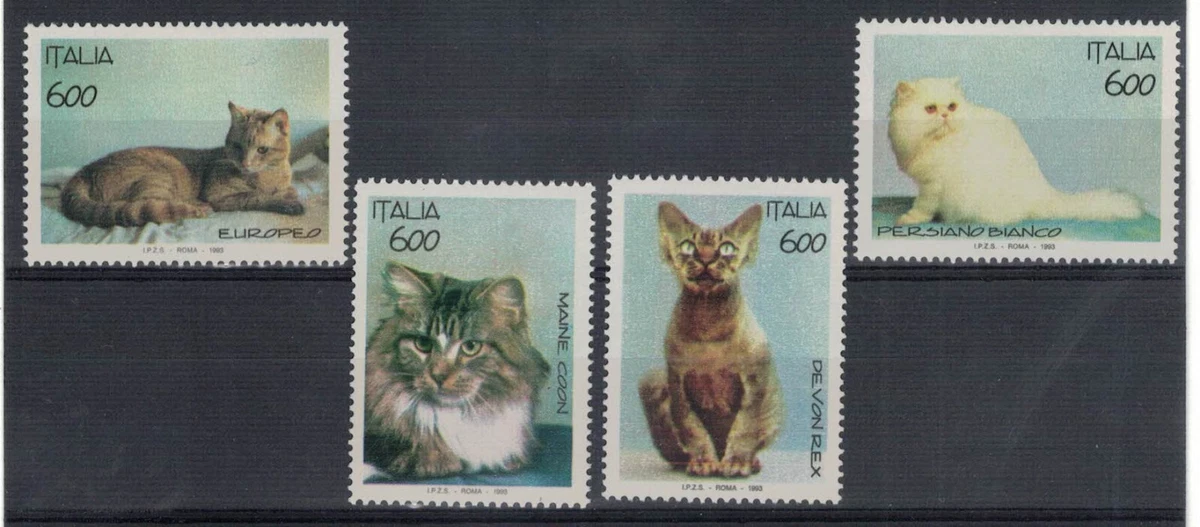 Prophila Collection Motivazioni 200 Diversi Gatti Francobolli Gatti 200 (Francobolli per i Collezionisti) Gatti/Grandi felini (Leoni/tigri/Leopardi
