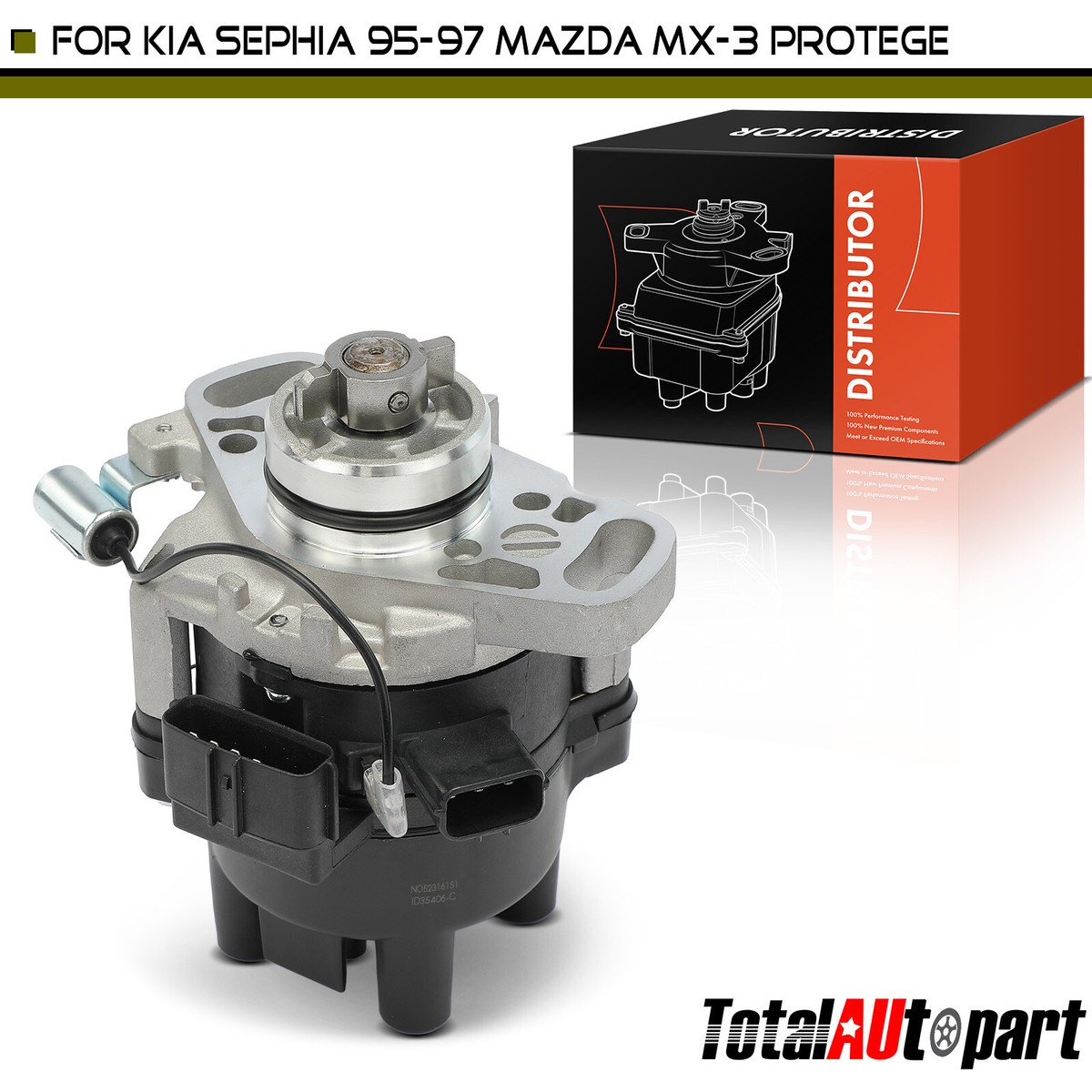 Ignition Distributor w/ Cap & Rotor for Mazda MX-3 1994-1995