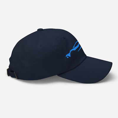 Corvette C8 Rapid Blue Dad Hat 2022-2023 Chevrolet Embroidery Baseball Cap