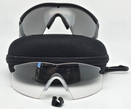Oakley 11-138 Ballistic Military M Frame 2.0 Black Frame Grey / Clear Sunglasses - Picture 1 of 21