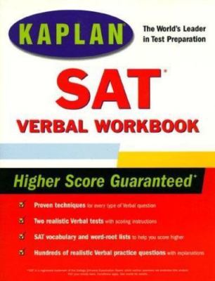 KAPLAN SAT VERBAL WORKBOOK by Kaplan;  Kaplan