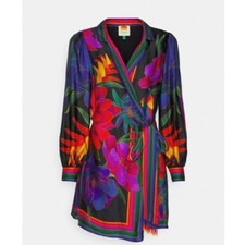 NWT Farm Rio FLOWER SEASON SCARF WRAP MINI DRESS - Day dress XS