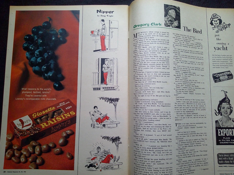 Sunday Sun (Vancouver) WEEKEND Magazine Aug 10,1963 Cassius Clay Gregory Clark - Image 3 of 3