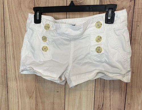 Express Women's White Button Up Booty Shorts Size 0 | eBay