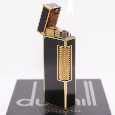 Dunhill  Lighter Gold/Black_Ultrasonically Cleaned_WORKING_B