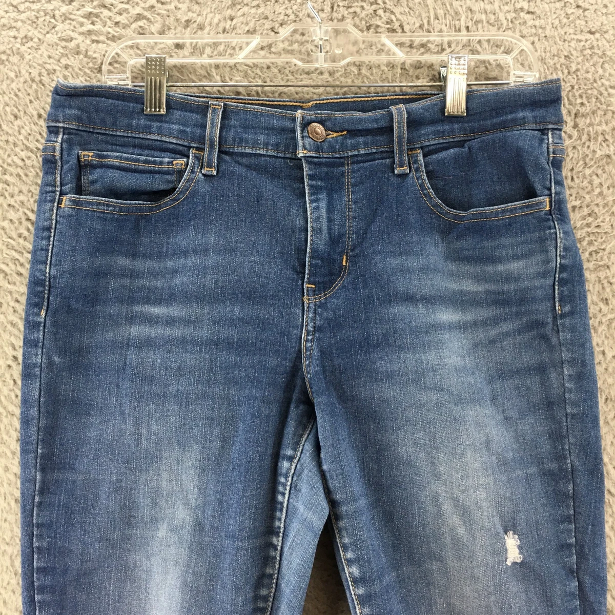 Levi's 710 super hotsell skinny ripped jeans