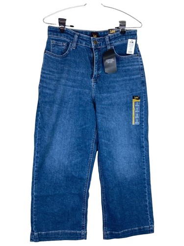 Lee Damen Scarlett Cropped Jeans – Schmal Geschnitten, Normale Taille, Mit Knopf & Reißverschluss