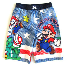Super Mario Mario Power Board Shorts Boy's Size L 10/12 Blue