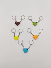 Lego Herz Schlüsselanhänger - Wunschfarbe Auswählen - personalisiert - Neu