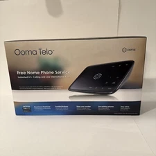 Ooma Telo Free Home Phone Service - Black