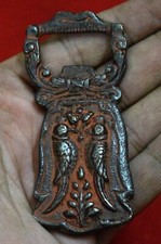 Red Macaw Parrot Couple Bottle Opener Brass Club Bar Table Decor Opener CS 59