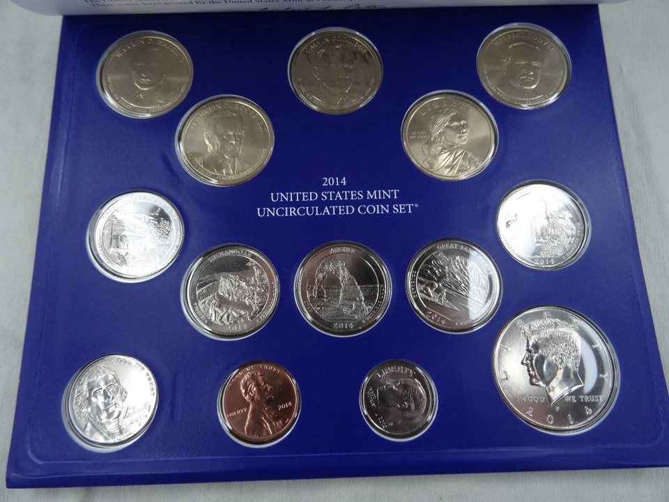 2014 P & D US Mint Set Uncirculated 28 Coins OGP Original Mint Packaging - Image 4 of 4