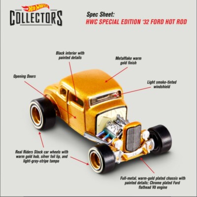2021 Hot Wheels RLC Deuce Coupe HWC Special Edition '32 Ford 8752