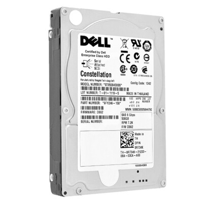 Dell 500gb 7 2k 6gbps SAS Hard Drive HDD 9fy246-150 0R734K for 