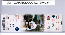 Jeff Samardzija Career Save #1 Full Ticket July 27, 2008