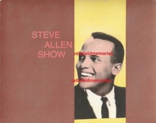 Orig NBC Telop Bump Card Promo Photo 1958 Steve Allen Show Harry Belfonte DBW