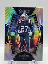 JC JACKSON 2021 PANINI SELECT PREMIER LEVEL SILVER HOLO PATRIOTS