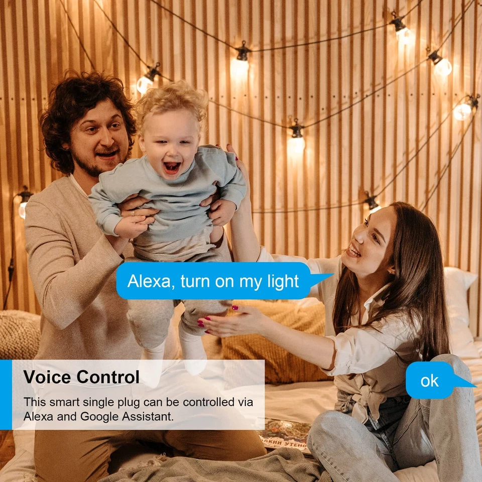 WLAN Smart Steckdose mit Strommessung 16A Smart Home Steckdose kompatibel mit... - Bild 3 von 4