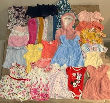 Baby Girl Clothing Lot 24M Mixed Jacket Sleepers Pajamas Dresses Pink Lot of 31