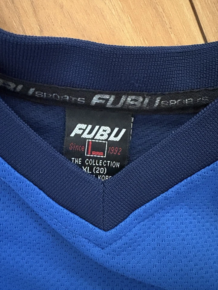 Camiseta FUBU Colección Liga Oficial XL Hombre’s 05 Manga Larga Rojo Azul Foto 2 de 4