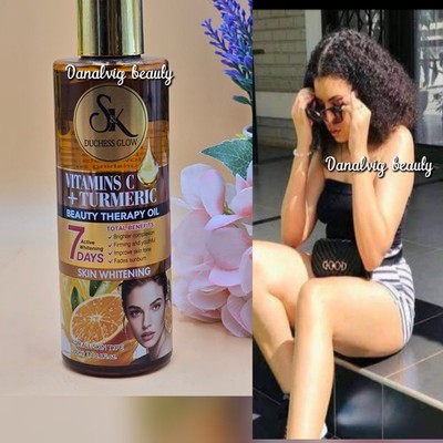 SK Duchess Glow Vit C + Tumeric Body  Oil 7Days Skin Whitening Oil