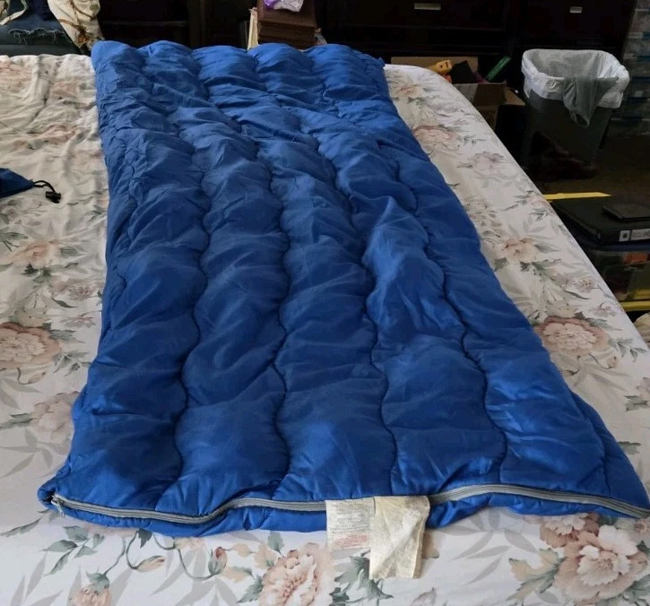 Ozark Trail OUTDOOR EQUIPMENT BLUE 40° FAHRENHEIT SLEEPING BAG 75"X33" GR