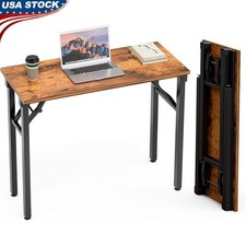 Compact Folding Desk Small Computer Table Easy Setup Home Office Study New