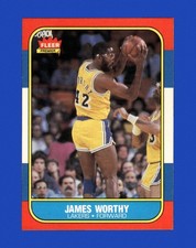 1986-87 Fleer Set-Break #131 James Worthy NM-MT OR BETTER *GMCARDS*